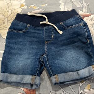 Wonder Nation Blue Denim Shorts Elastic Waist
